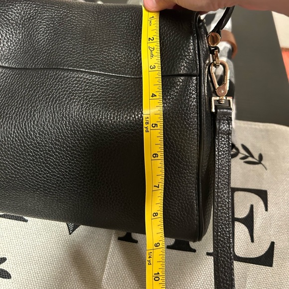 kate spade Chester Street Miri Black Pebbled Leather Shoulder Bag with Tassel - Picture 7 of 16